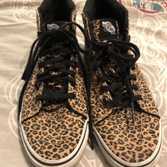 vans shoes animal print